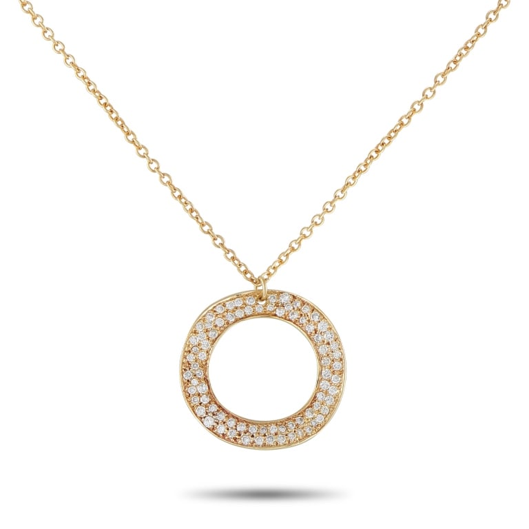 IPPOLITA 18K YELLOW GOLD 0.68CT DIAMOND PENDANT (1 of 4)