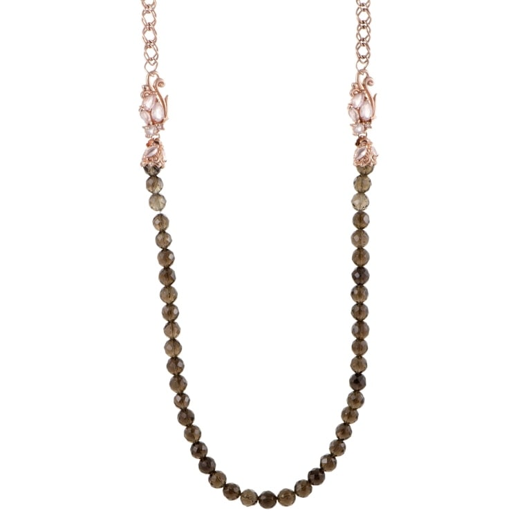 STEPHEN WEBSTER POP SUPERSTUD NECKLACE: Extraordinarily intricate decorative work and tasteful exuberance produce an irresistible allure in this spellbinding rose gold-plated silver necklace from Stephen Webster's Pop Superstud collection w