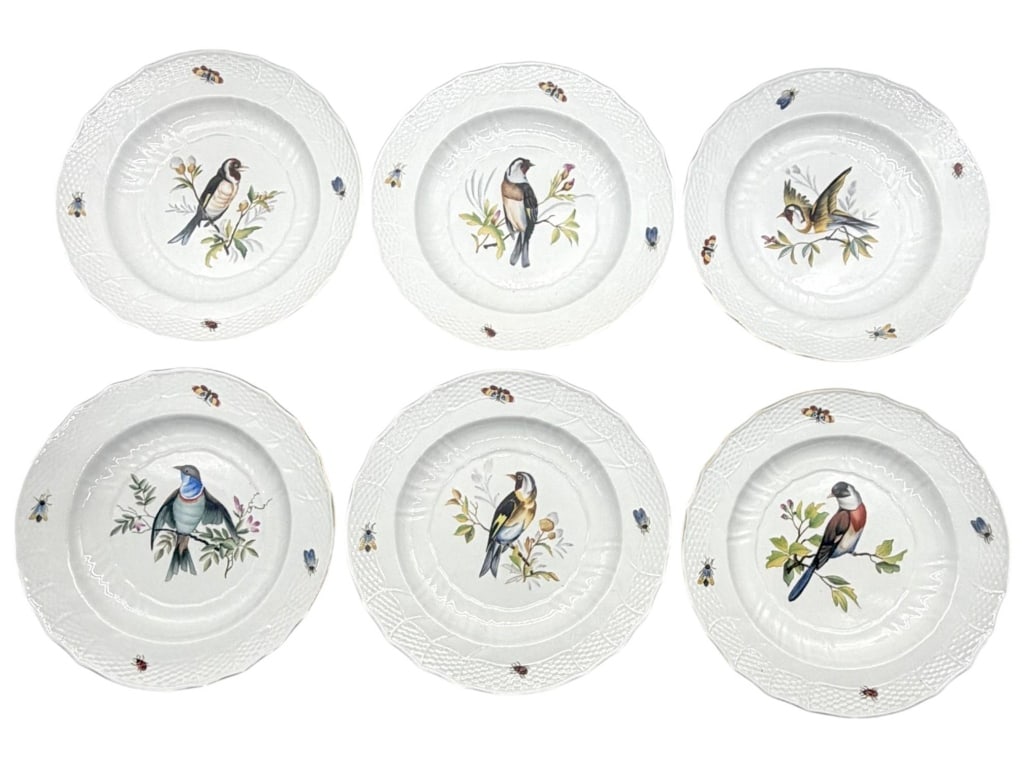 HEREND ROTHSCHILD STYLE PLATES 10" (1 of 6)