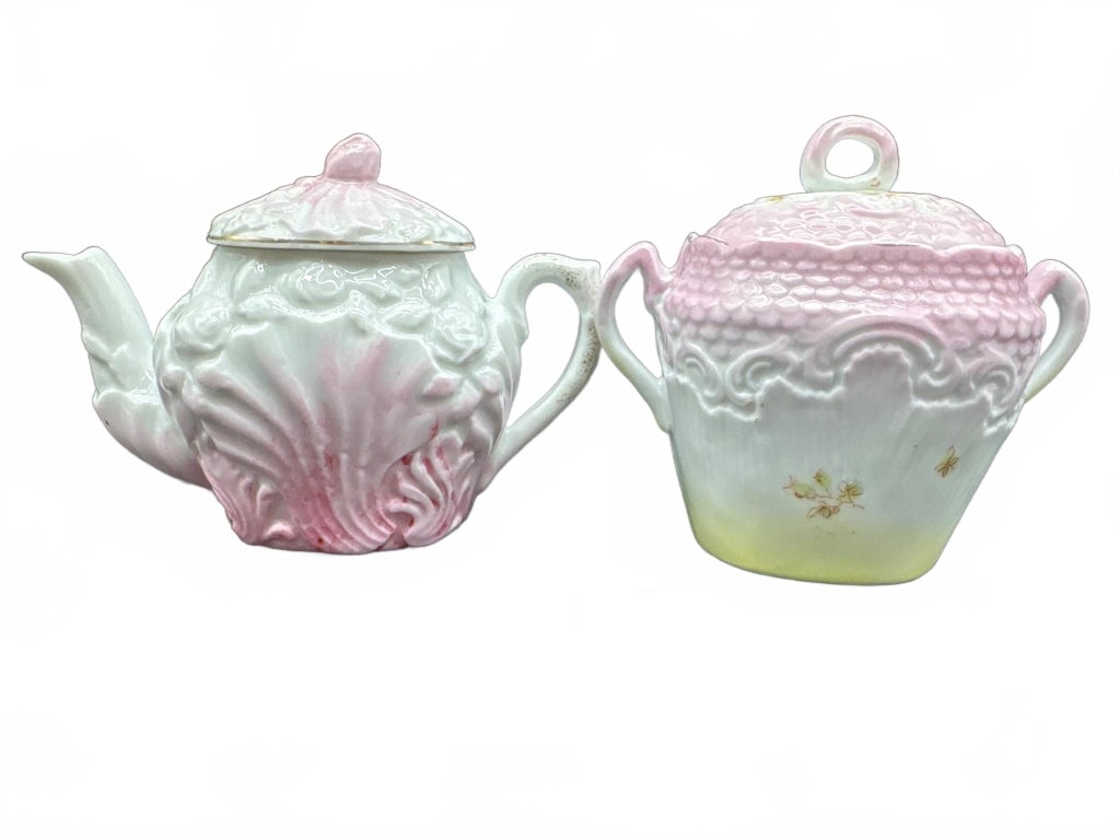Porcelain Teapot and Sugar Bowl Set (1 of 4)