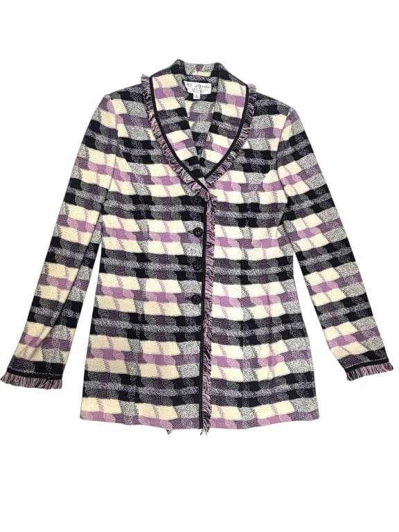 ST. JOHN COLLECTION TWEED KNIT JACKET SIZE 8 (1 of 4)