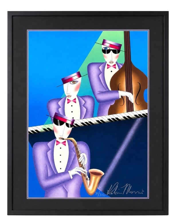 ROBIN MORRIS JAZZ TRIO LITHOGRAPH 35" (1 of 6)