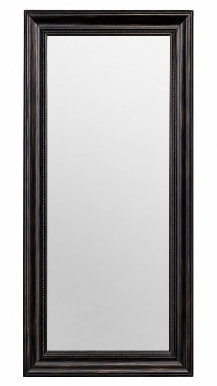 LARGE FRAMED BEVELED WALL MIRROR 65" (1 of 5)