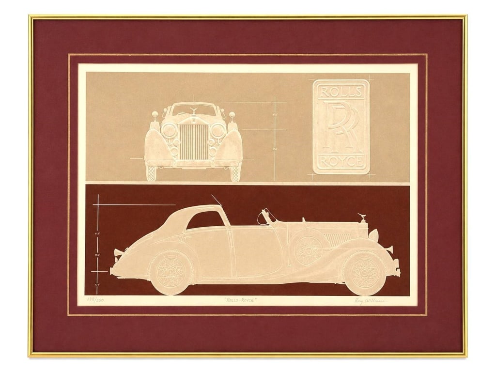 RAY WILLIAMS ROLLS-ROYCE SERIGRAPH 28" (1 of 7)