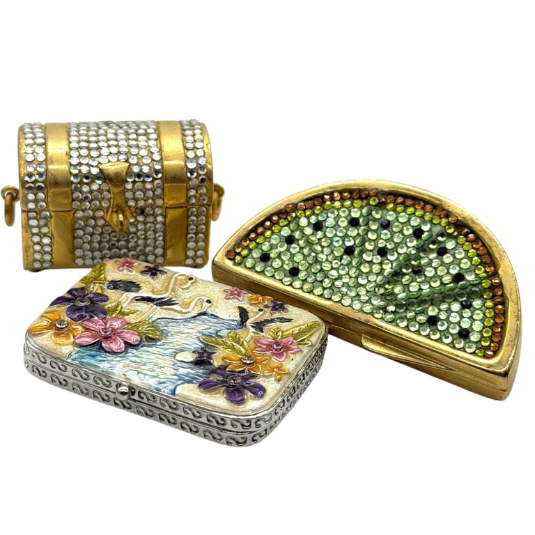 DECORATIVE TRINKET BOX LOT 3" (1 of 3)