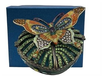 JAY STRONGWATER STYLE BUTTERFLY TRINKET BOX NIB (1 of 5)