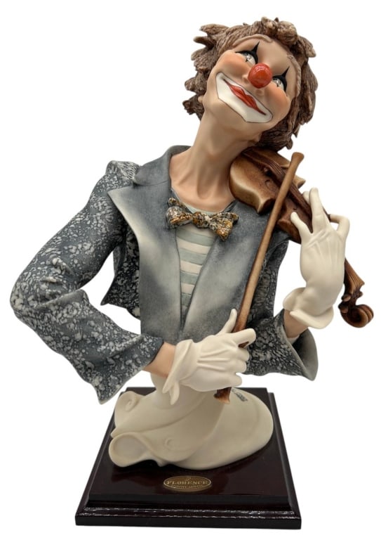 ARMANI FLORENCE CLOWN VIOLINIST BUST 12" (1 of 8)