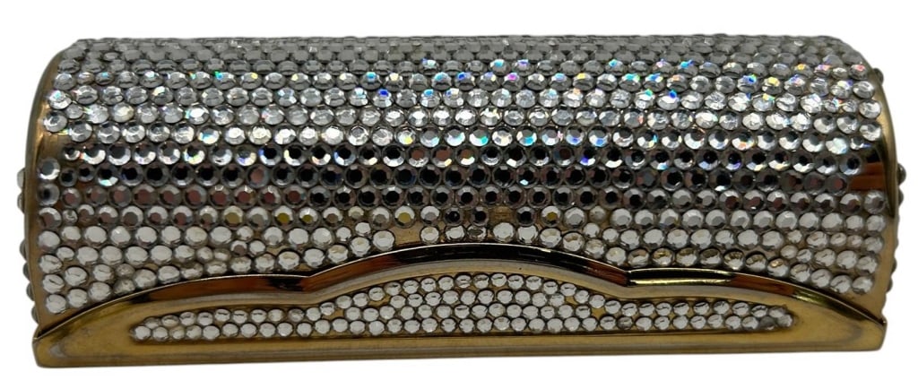 JUDITH LEIBER RHINESTONE LIPSTICK CASE 3" (1 of 7)