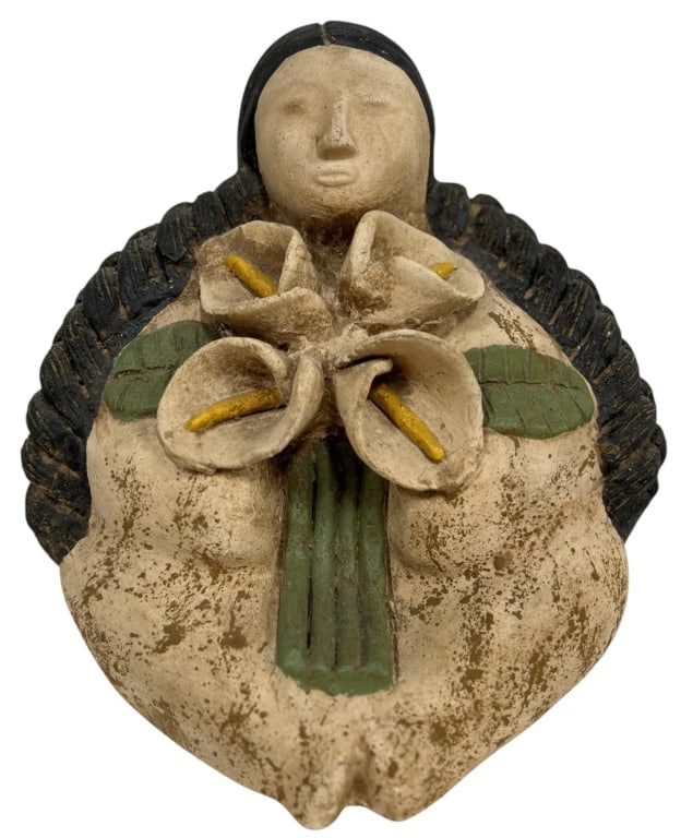 NATIVE AMERICAN STYLE POTTERY FIGURE 12" (1 of 7)