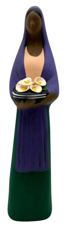 SOUTHWEST STYLE LADY WITH CALLA LILIES 13" (1 of 5)