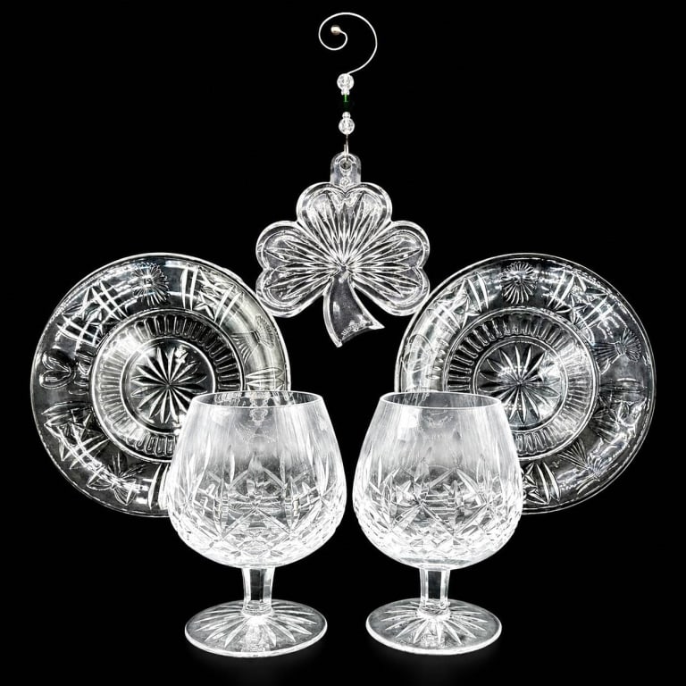 5 PC WATERFORD CRYSTAL COLLECTION 8" (1 of 8)
