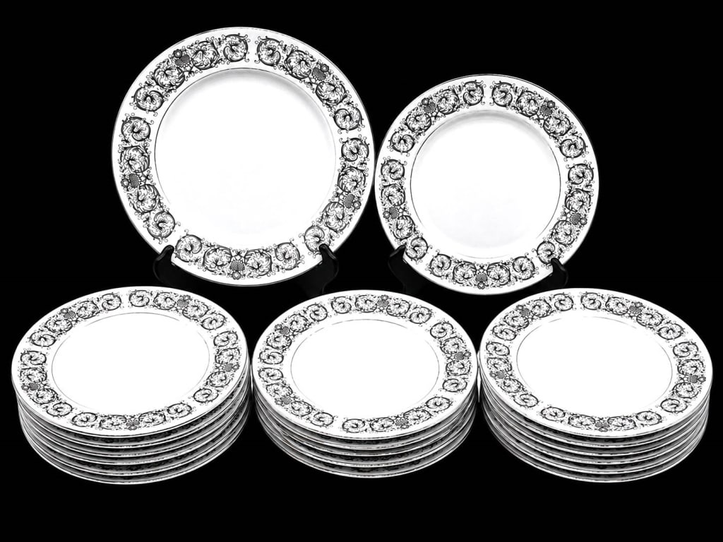 TOWNE HOUSE ELEGANTE PLATES 19PC SET 12" (1 of 6)