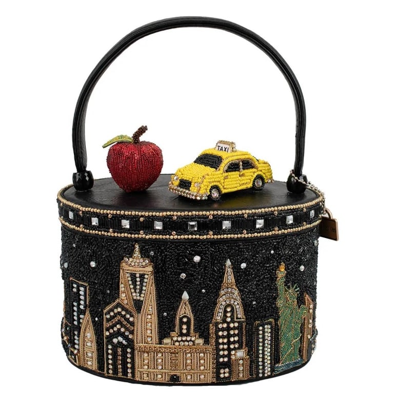 NEW MARY FRANCES CITY LIGHTS BAG: Every Mary Frances piece is handmade! | | Bring a little Big Apple magic wherever you go! This dazzling beaded bag is a striking piece of wearable art, capturing the sparkle of the NYC skyline with an