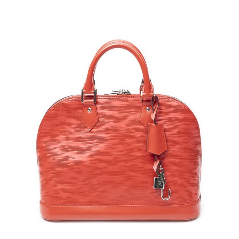 LOUIS VUITTON ALMA PM COQUELICOT EPI BAG: LOUIS VUITTON ALMA PM COQUELICOT EPI GOLDEN BRASS Dimensions (CM): 30*23*15cm Production Code: SN4185 (48th Week of 2015) A ABD3467