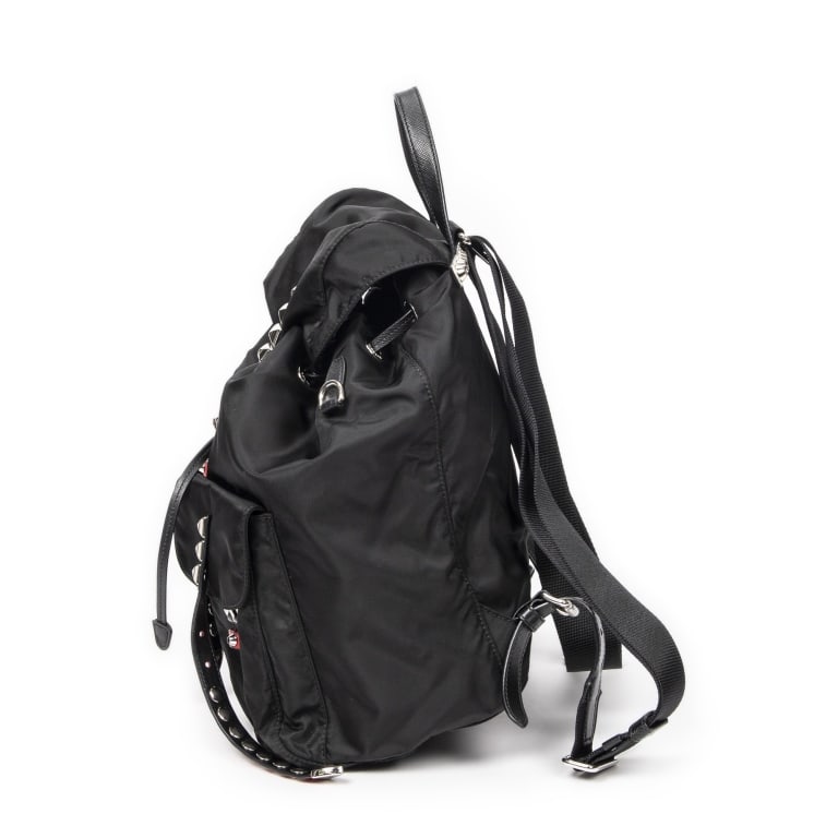 PRADA STUDDED DRAWSTRING BACKPACK - 3