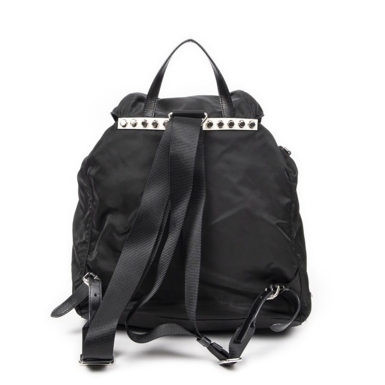 PRADA STUDDED DRAWSTRING BACKPACK - 5