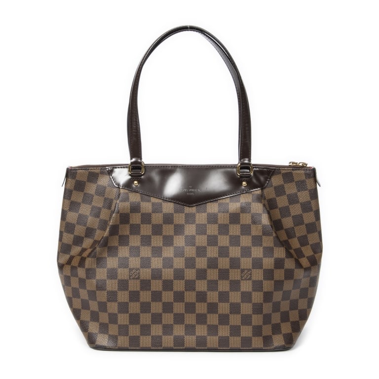 LOUIS VUITTON WESTMINSTER GM BROWN DAMIER EBENE: LOUIS VUITTON WESTMINSTER GM BROWN DAMIER EBENE GOLDEN BRASS Dimensions (CM): 30*26.5*16cm Production Code: DR1153 (15th week of 2013) A ABB9822