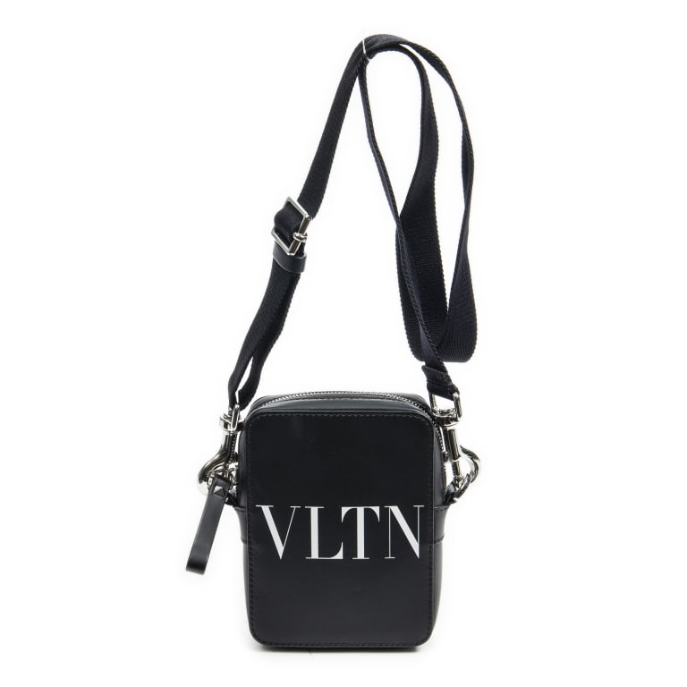 VALENTINO VLTN SMALL CROSSBODY: VALENTINO VLTN SMALL CROSSBODY LOGO PRINT SMOOTH CALFSKIN LEATHER Dimensions (CM): 12*16*4cm Production Code: NFC Detected AA AAY4353