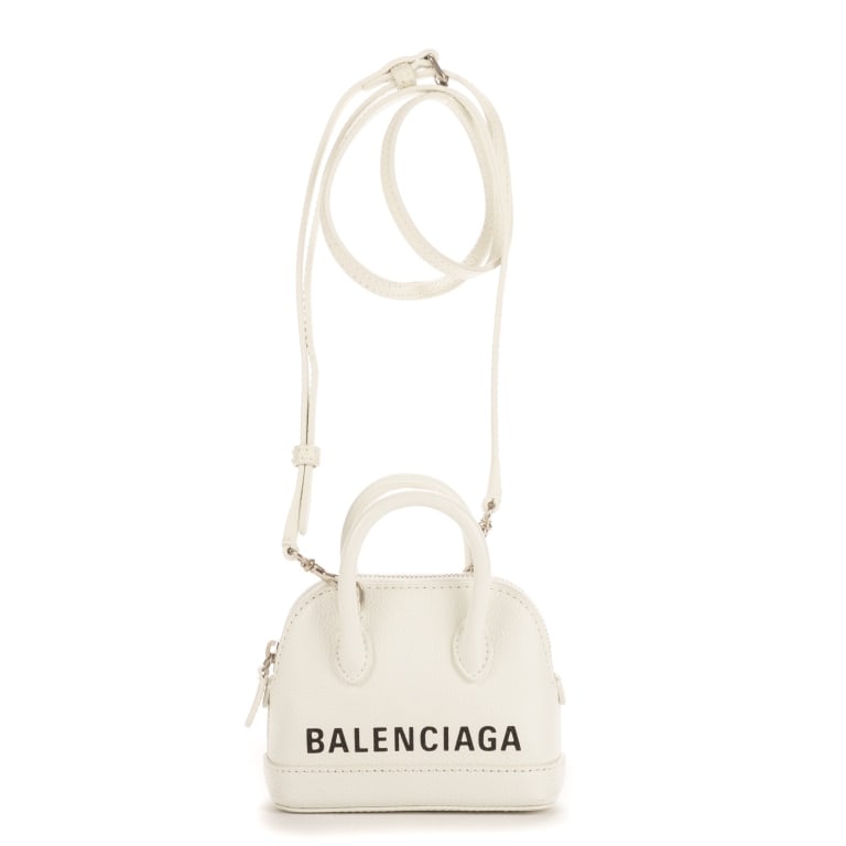 BALENCIAGA MINI VILLE TOP HANDLE CROSSBODY: BALENCIAGA MINI VILLE TOP HANDLE CROSSBODY CALFSKIN LEATHER Dimensions (CM): 12*10*6cm Production Code: 639756.9080.T.002123 AA OAG6891