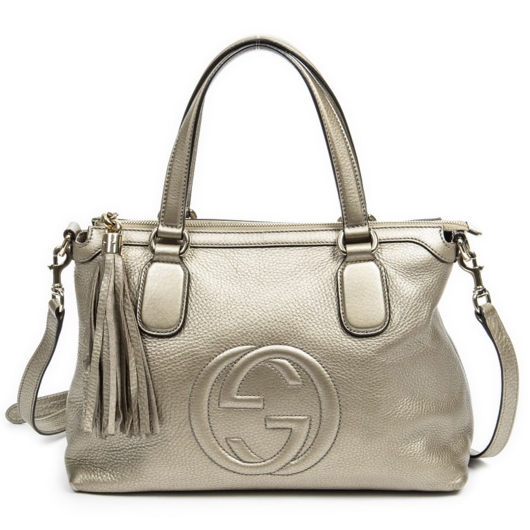 GUCCI SMALL SOHO TASSEL GRAINED LEATHER BAG: GUCCI SMALL SOHO TASSEL GRAINED LEATHER Dimensions (CM): 32*22*14cm Production Code: 308362-493075 A AAZ6694