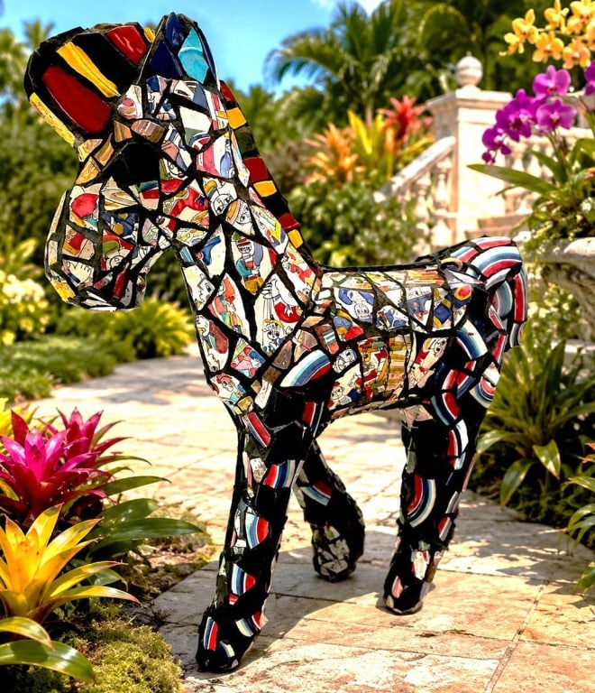 TERRIE KVENILD STYLE MOSAIC PONY COLT 40" (1 of 5)