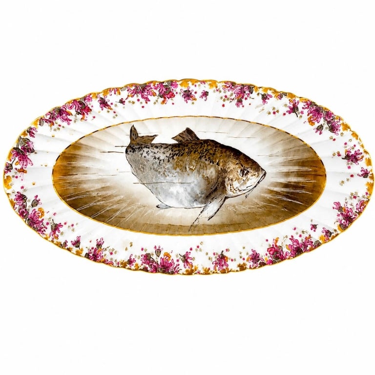 HAVILAND LIMOGES FISH PLATTER 24" (1 of 5)
