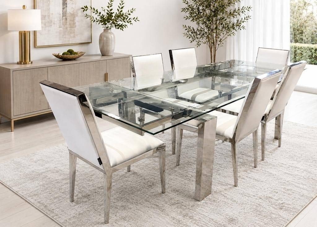 MILO BAUGHMAN STYLE DINING SET 6 CHAIRS (1 of 5)