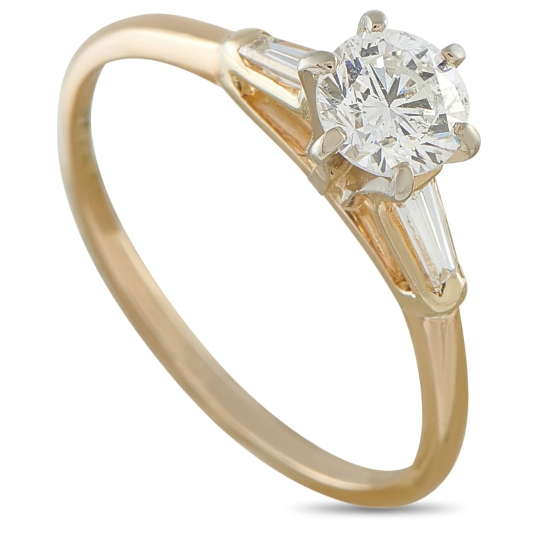 10K YELLOW GOLD 0.85CT DIAMOND RING (1 of 4)