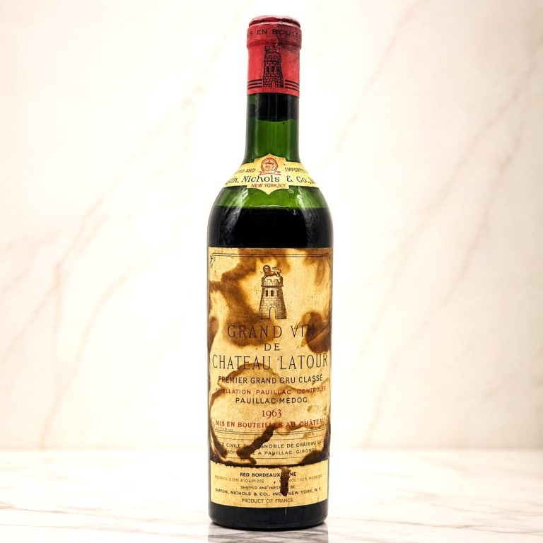 1963 CHATEAU LATOUR RARE BORDEAUX: .