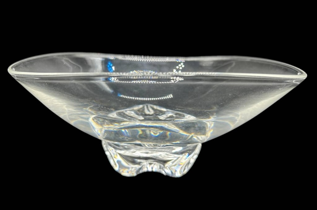 STEUBEN CRYSTAL FOOTED CENTERPIECE BOWL 10" (1 of 9)