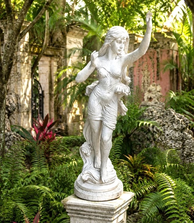 MAIDEN CLASSICAL GARDEN STATUE 39" (1 of 5)
