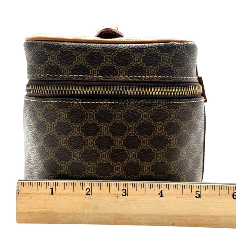CELINE MACADAM VANITY CASE UNUSED 8" - 12