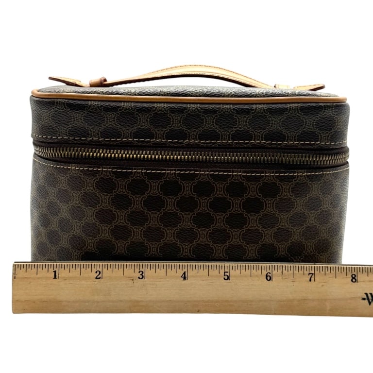 CELINE MACADAM VANITY CASE UNUSED 8" - 13