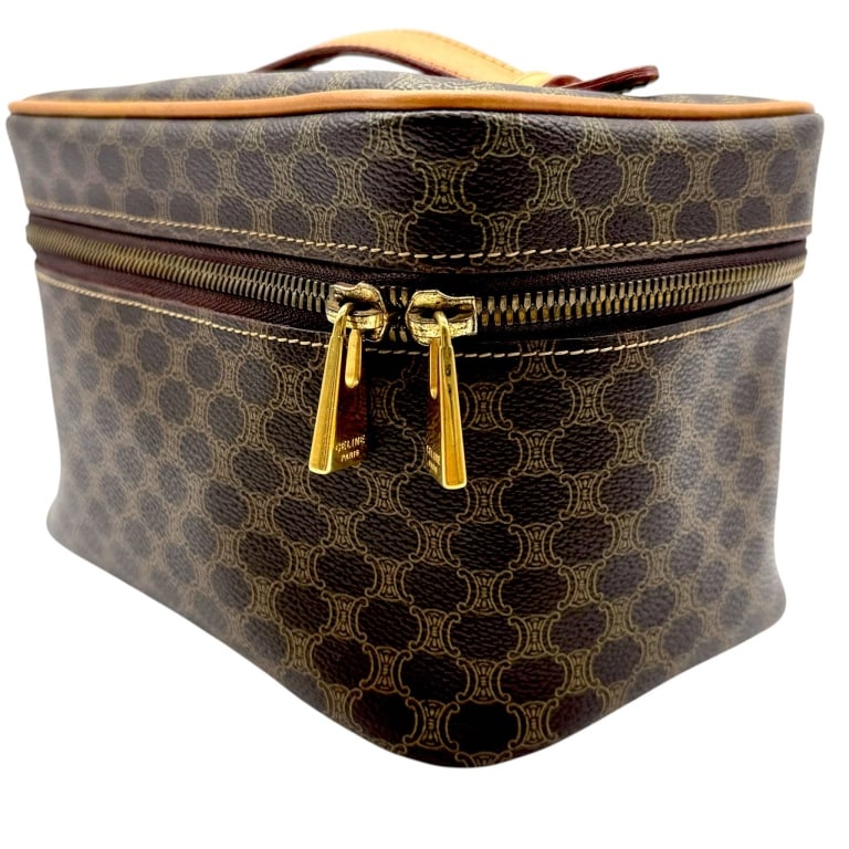 CELINE MACADAM VANITY CASE UNUSED 8" - 5