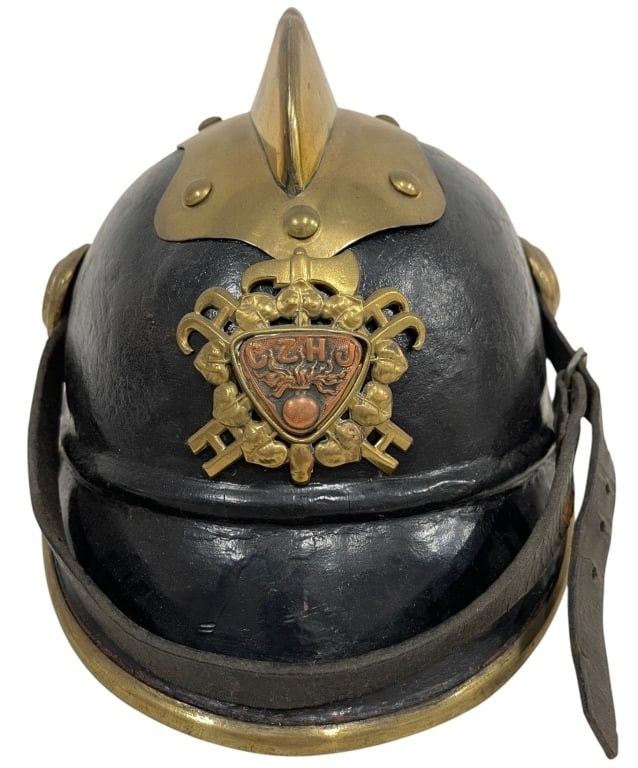 ANTIQUE PRUSSIAN PICKELHAUBE HELMET 10" (1 of 7)