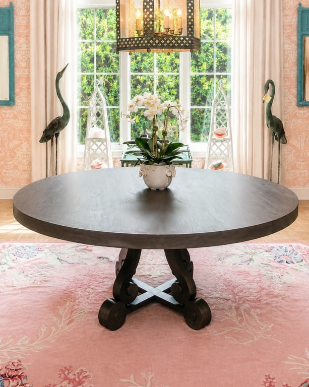 ROUND PEDESTAL DINING TABLE 72" - 2