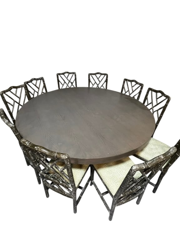 ROUND PEDESTAL DINING TABLE 72" - 7