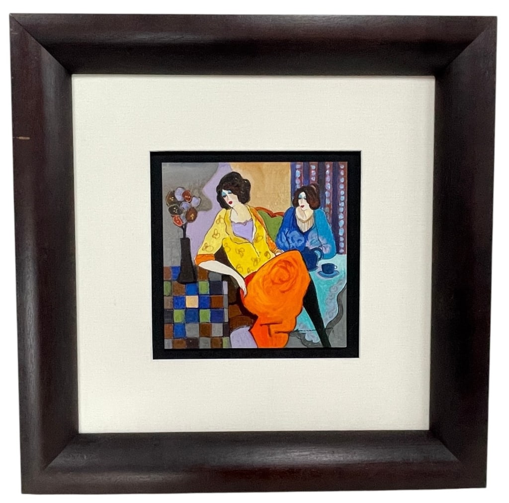 ITZCHAK TARKAY "SISTERS" MIXED MEDIA 22" (1 of 7)