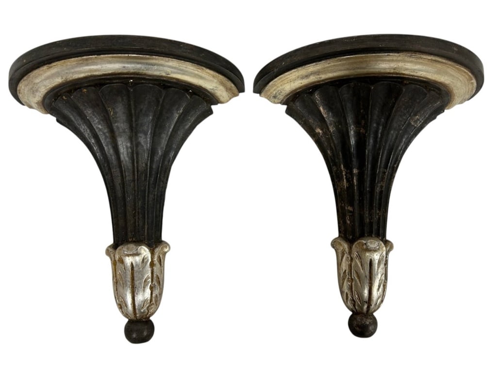 PAIR ITALIAN NEOCLASSICAL WALL BRACKETS 15" (1 of 7)