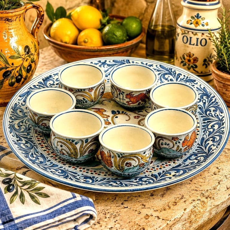 SORAVIA ALBISOLA ITALIAN CERAMIC SET 14" (1 of 9)