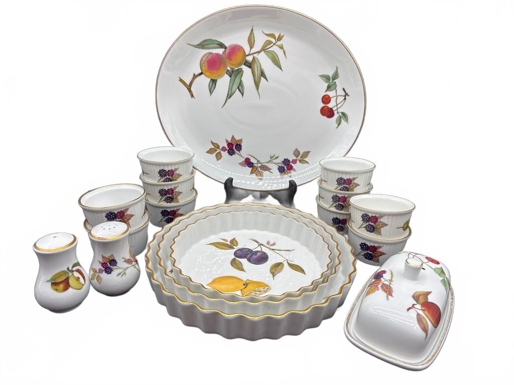 Royal Worcester Evesham China Serving Set - 2