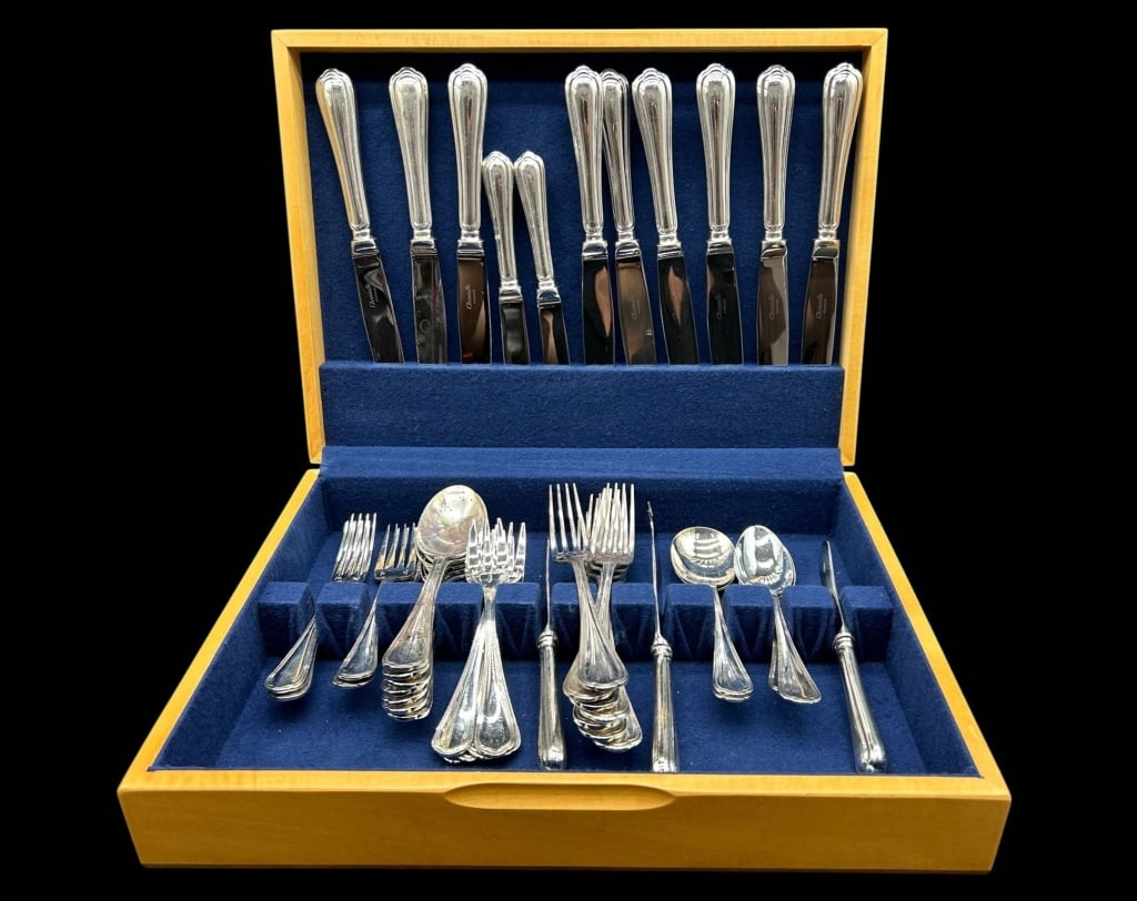 CHRISTOFLE FRANCE 43-PC FLATWARE SET 15" (1 of 12)