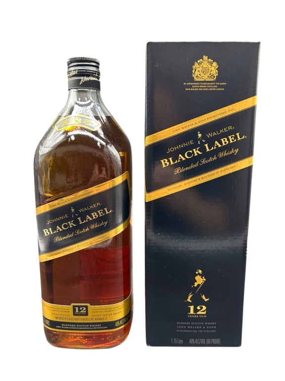 JOHNNIE WALKER BLACK LABEL 12YR 1.75L (1 of 6)