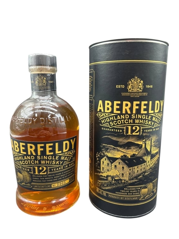 ABERFELDY 12 YEAR SINGLE MALT SCOTCH (1 of 5)