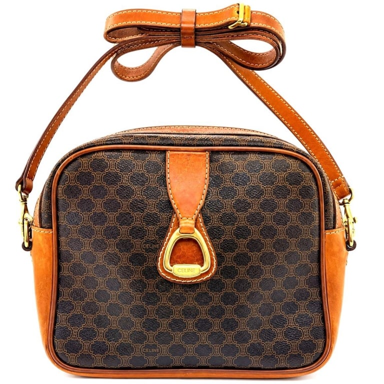 VINTAGE CELINE MACADAM SHOULDER BAG 9" (1 of 14)