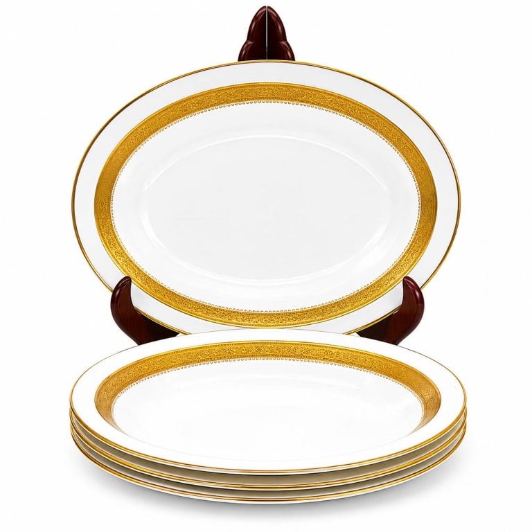 ROYAL DOULTON BELVEDERE 4 SERVING BOWLS 10.5" (1 of 7)