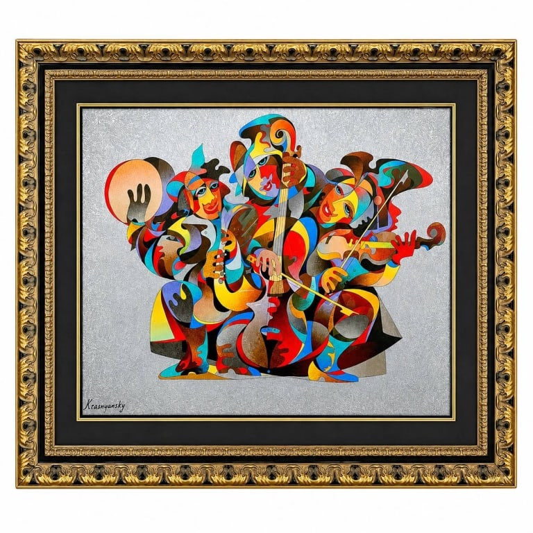 ANATOLE KRASNYANSKY STREET QUARTET SERIGRAPH 60" (1 of 9)