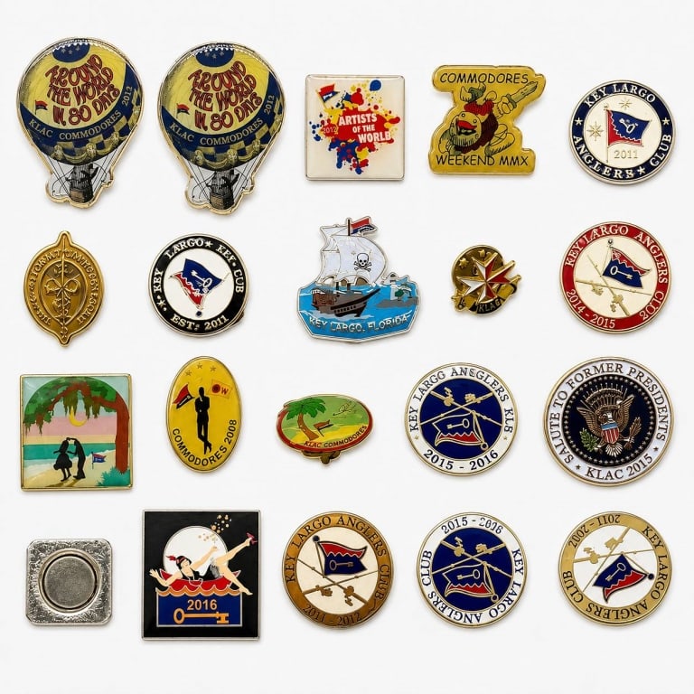 YACHT CLUBS & COMMODORES PIN LOT 2" (1 of 4)