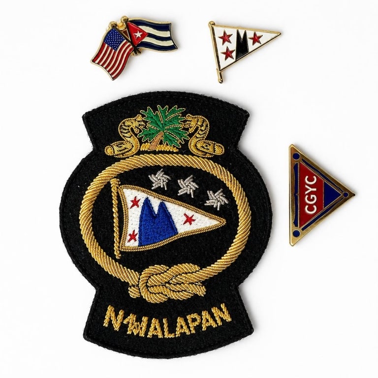 MANALAPAN YACHT CLUB PINS & CREST 4" (1 of 6)