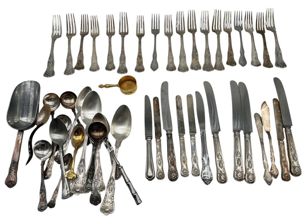 50+ PC MIXED ESTATE FLATWARE LOT GORHAM & MORE (1 of 15)